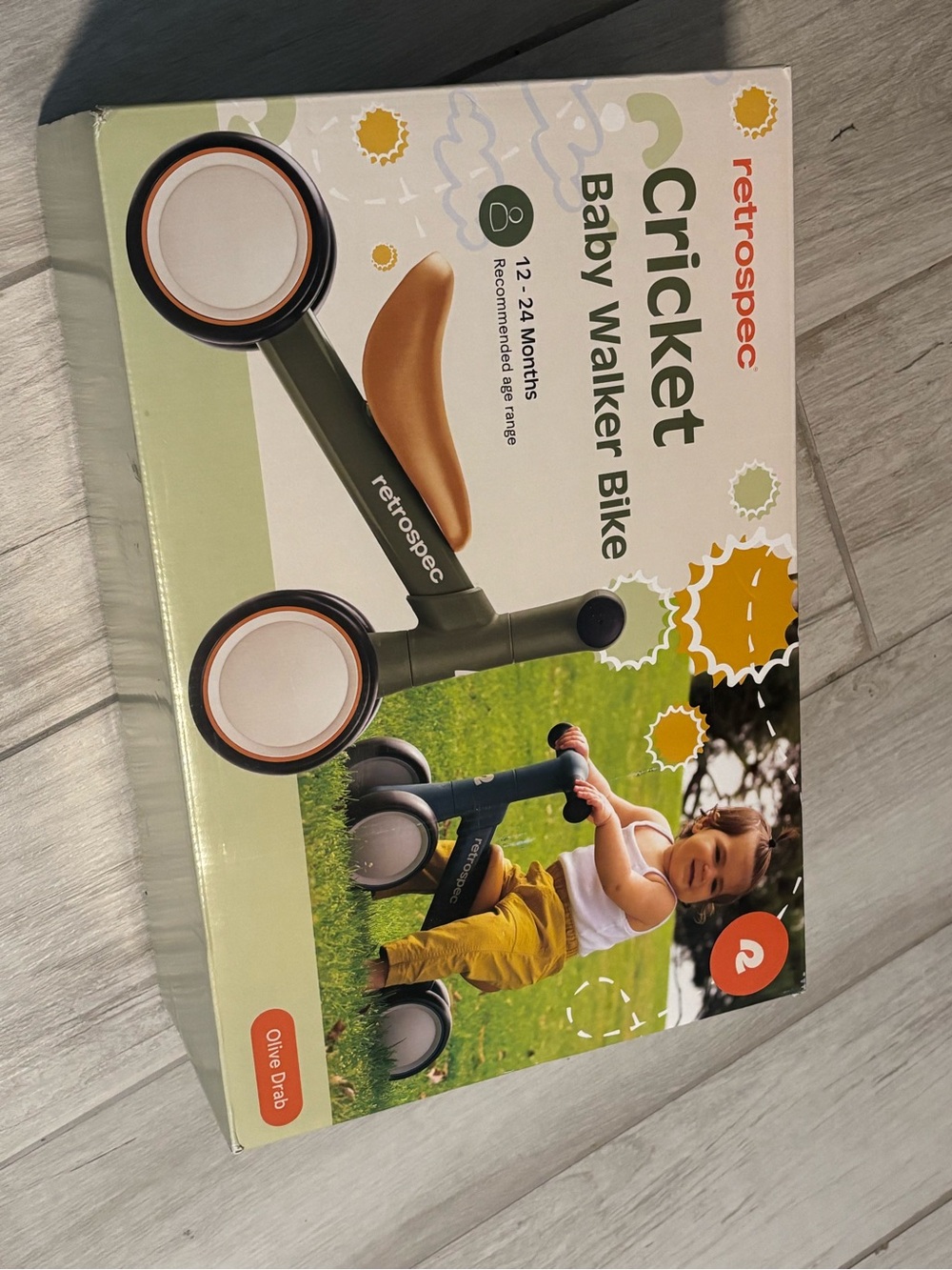 retrospec Cricket Baby Walker Bike for 12-24 months Brand New Sealed in Box